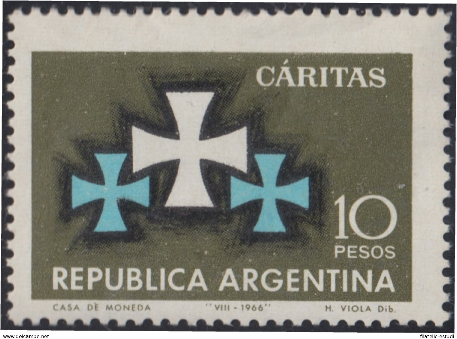 Argentina 762 1966 Asociación Argentina De Cáritas MH - Autres & Non Classés
