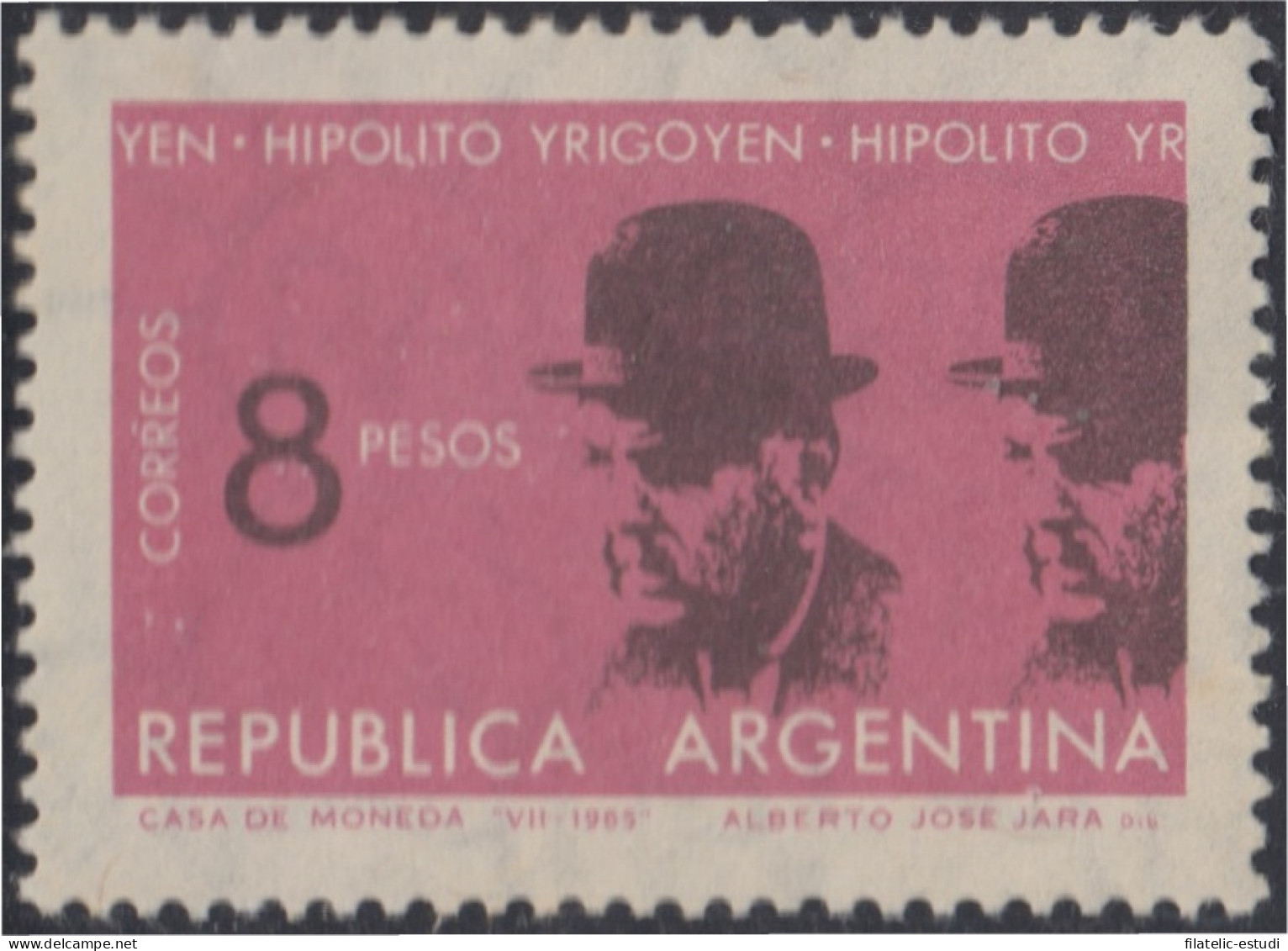 Argentina 714 1965 Hipólito Irigoyen MH - Autres & Non Classés