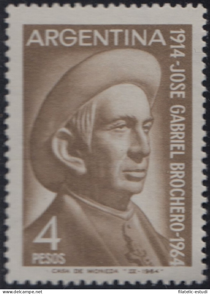 Argentina 686 1964 50 Años De La Muerte De Pedro José Gabriel Pacheco MH - Autres & Non Classés