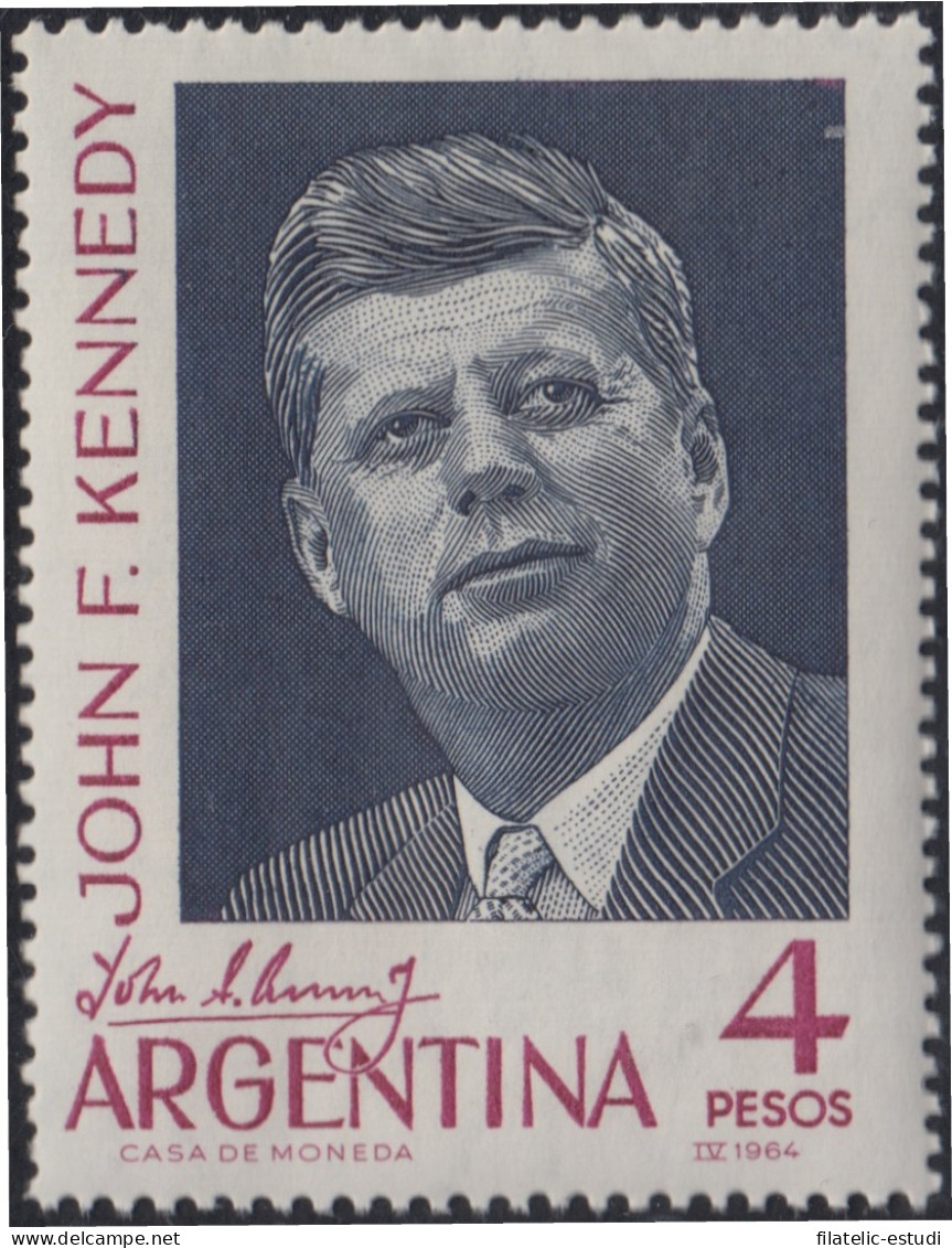 Argentina 685 1964 Aniversario De La Muerte  Del Presidente Kennedy MH - Autres & Non Classés
