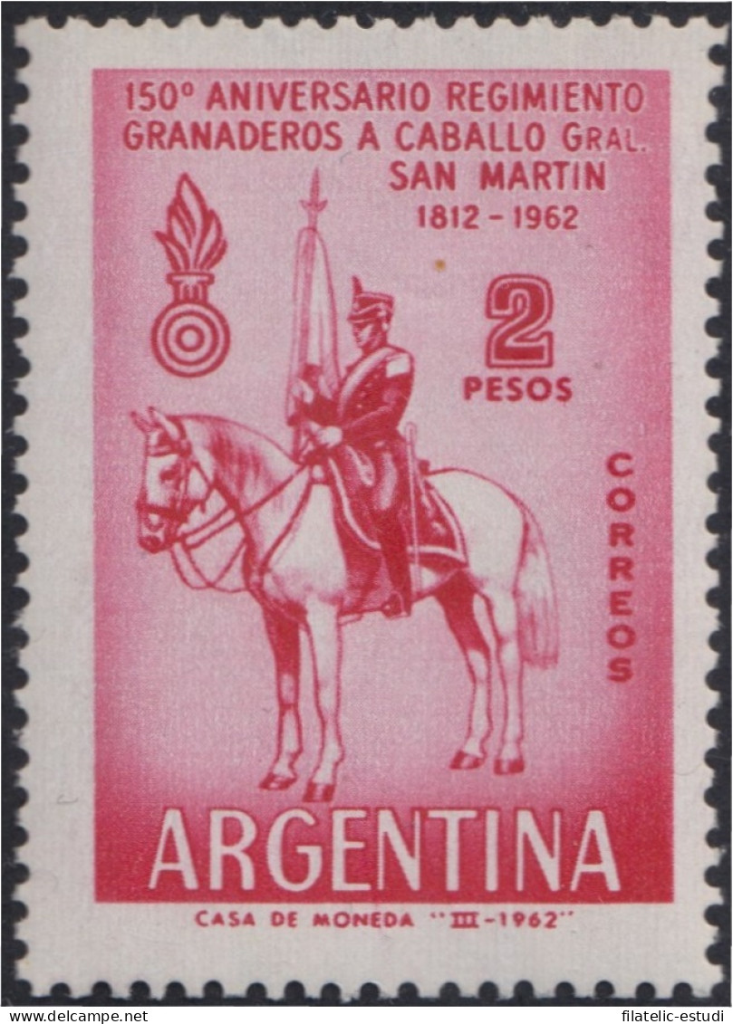 Argentina 656 1962 150 Años  De Policías A Caballo Gral De San Martín MH - Autres & Non Classés