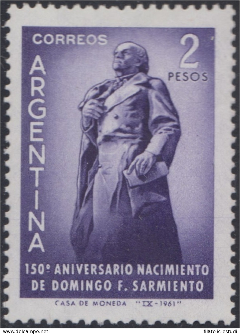 Argentina 648 1961 150 Años Del Nacimiento De Domingo F. Sarmiento MH - Autres & Non Classés
