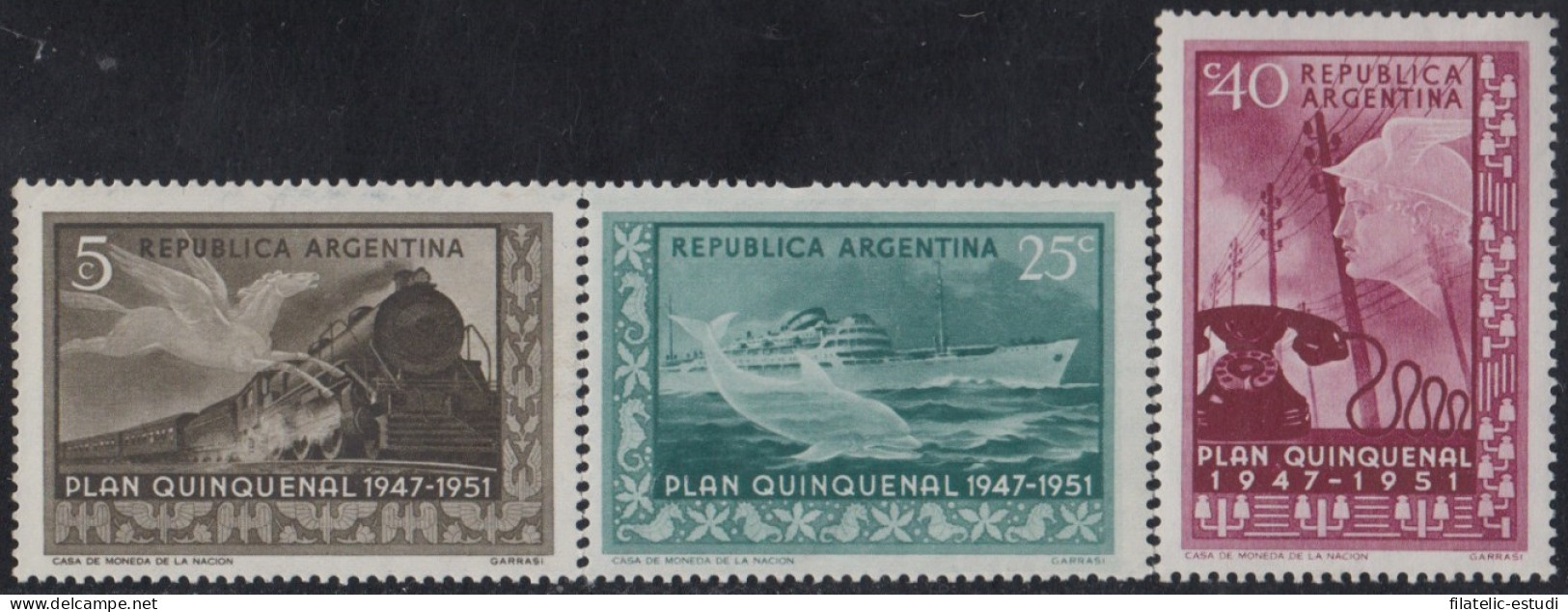 Argentina 513/15 1951 Plan Quinquenal MH - Autres & Non Classés