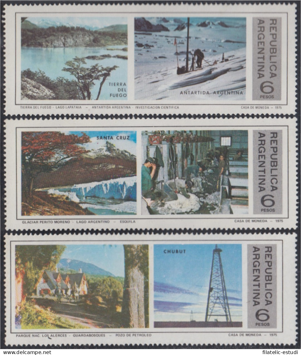 Argentina 1035/1037 1975 Provincias (II) Del Sur MNH - Other & Unclassified