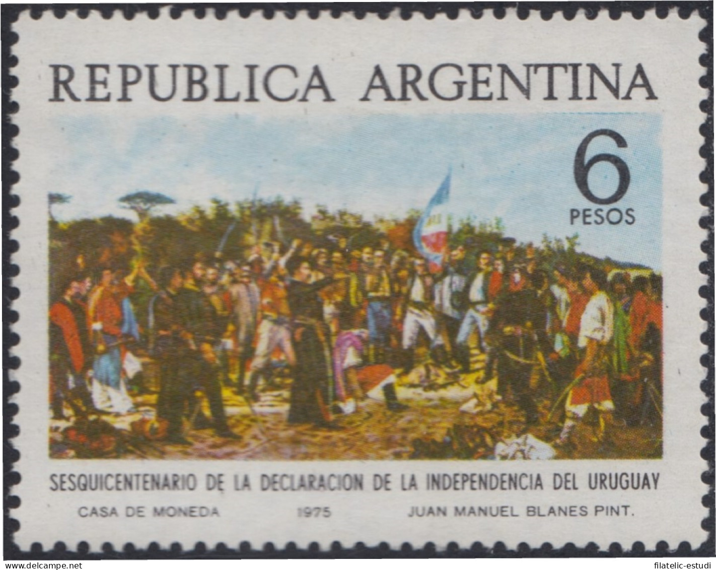 Argentina 1021 1075 150 Años De La Independencia Del Uruguay MNH - Otros & Sin Clasificación