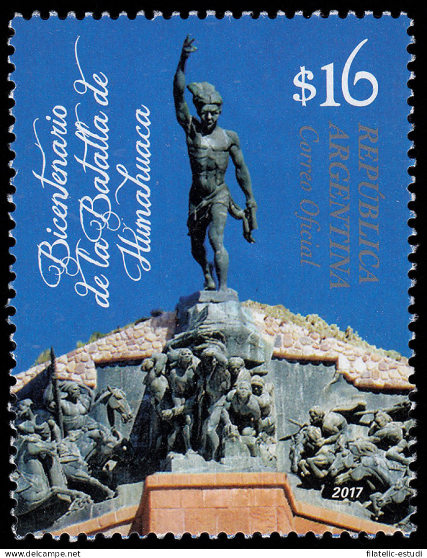 Argentina  3170 2017 Bicentenario De La Batalla De Humahuaca MNH - Other & Unclassified