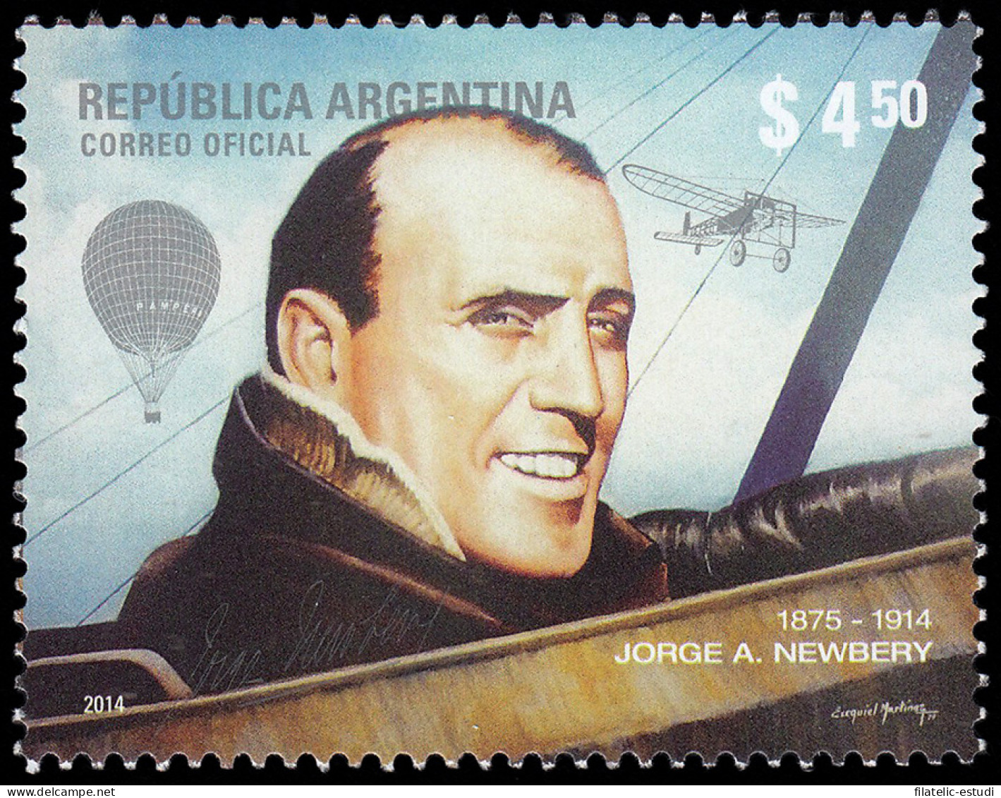 Argentina 3036 2014 Jorge A. Newbery MNH - Otros & Sin Clasificación