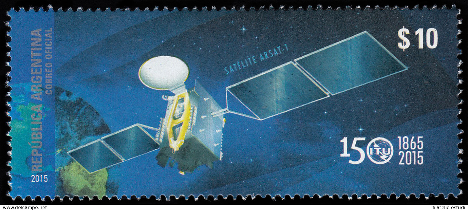 Argentina 3080 2015 150 Aniversario ITU Satélite ARSAT-1 MNH - Otros & Sin Clasificación