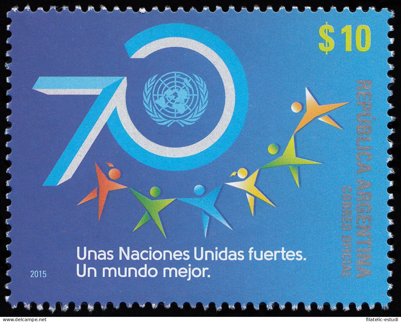 Argentina 3084 2015 70 Aniversario ONU MNH - Autres & Non Classés