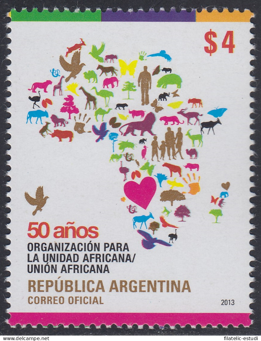 Argentina 2991 2013 50 Años Organización Para La Unidad Africana MNH - Other & Unclassified