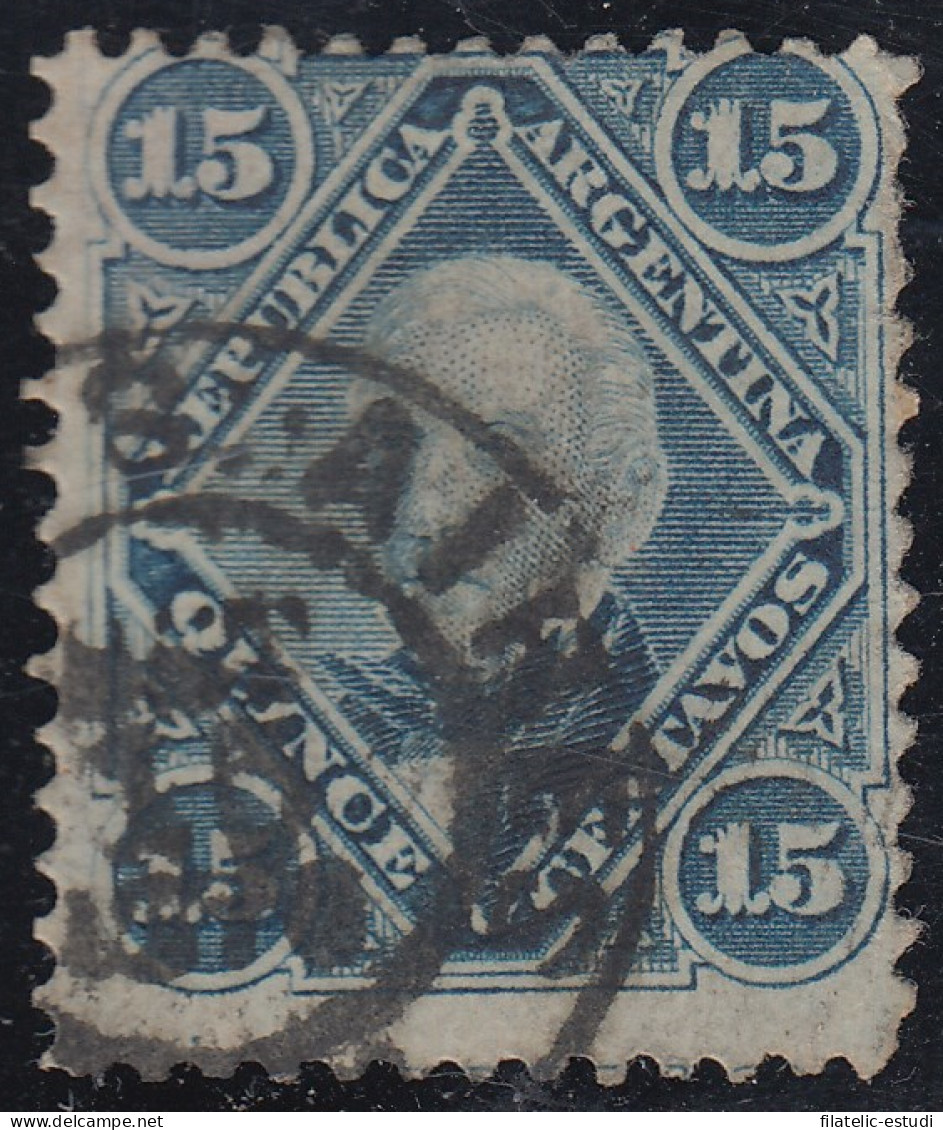 Argentina 20a 1867/73 José De San Martín Usado - Otros & Sin Clasificación