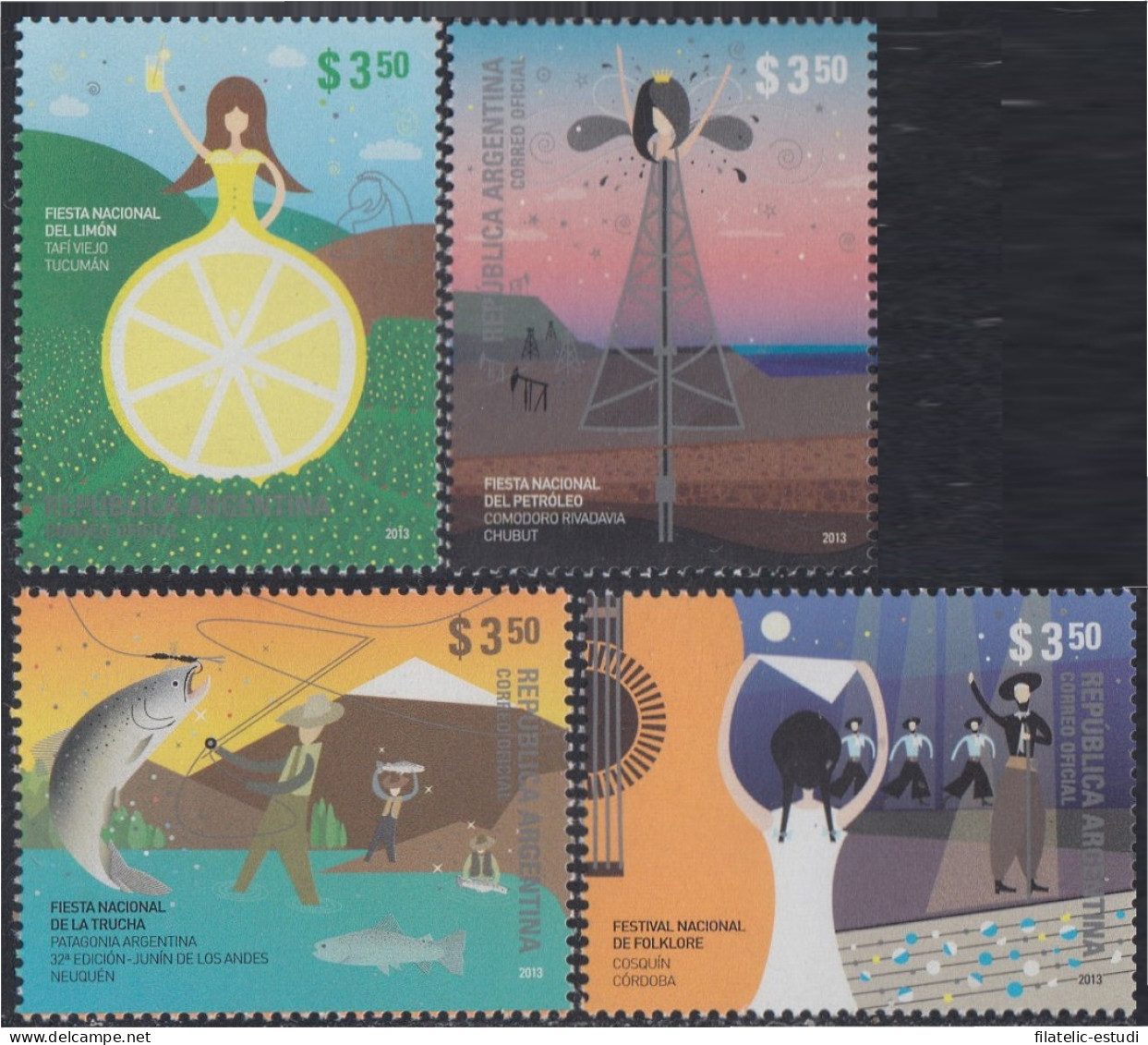 Argentina 2982/85 2013 Feriados Nacionales MNH - Altri & Non Classificati