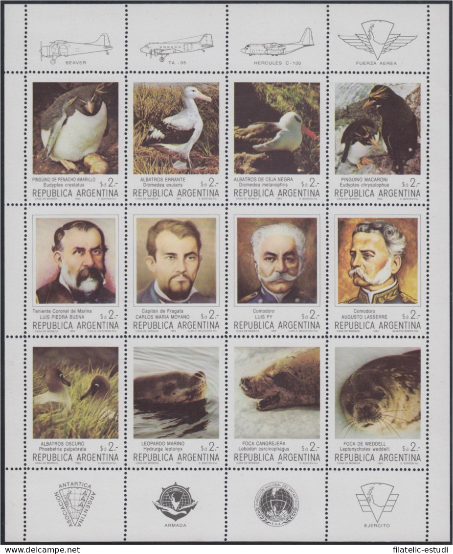 Argentina 1392/03 1983 Pioneros Y Fauna En La Antártica Argentina MNH - Altri & Non Classificati