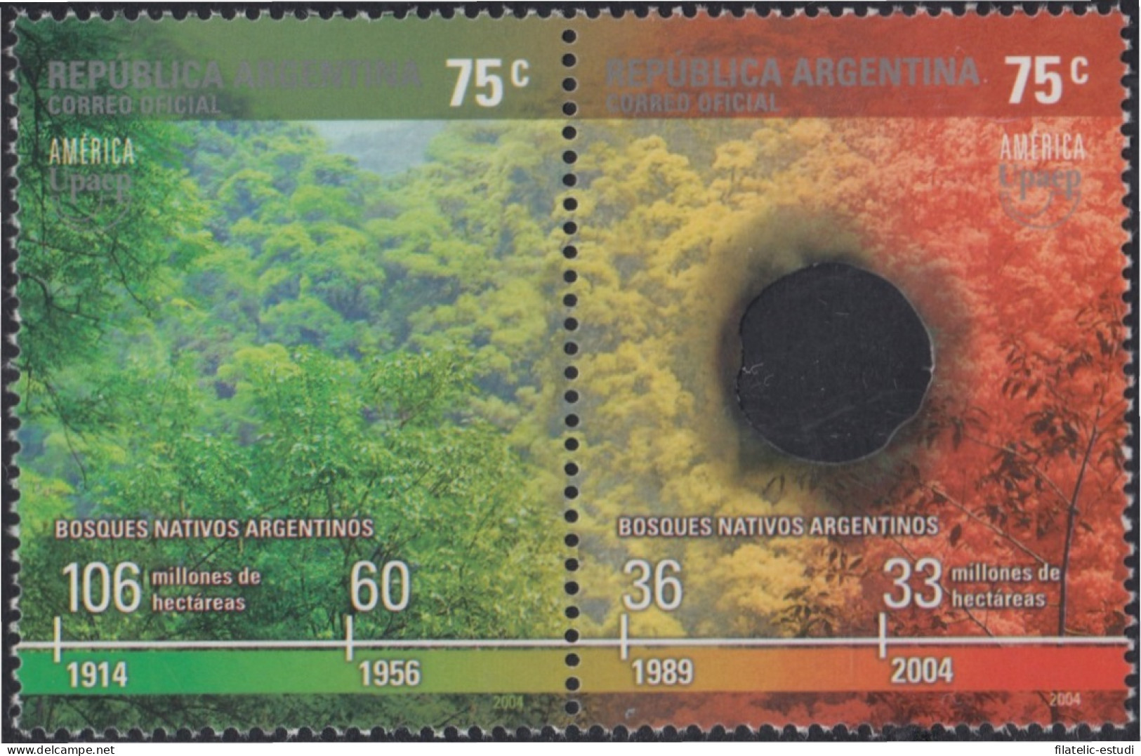 Argentina 2437/38 2004 América UPAEP Bosques Nativos Argentinos MNH - Otros & Sin Clasificación