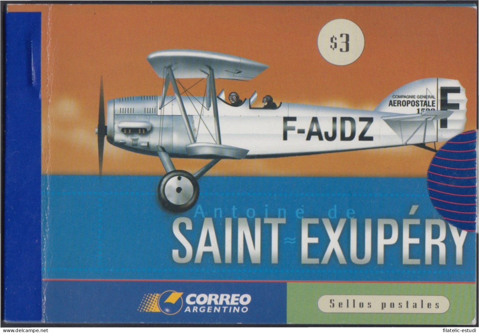 Argentina C2182 Aerofila 2000 Exposición Filatélica Aviones Carnet MNH - Sonstige & Ohne Zuordnung