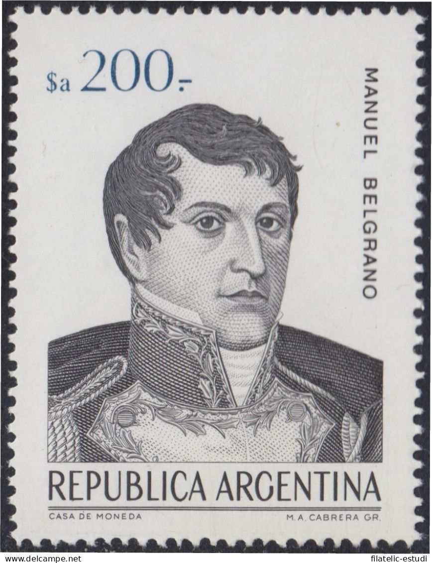 Argentina 1440 1984 Personalidad Manuel Belgrano MNH - Andere & Zonder Classificatie