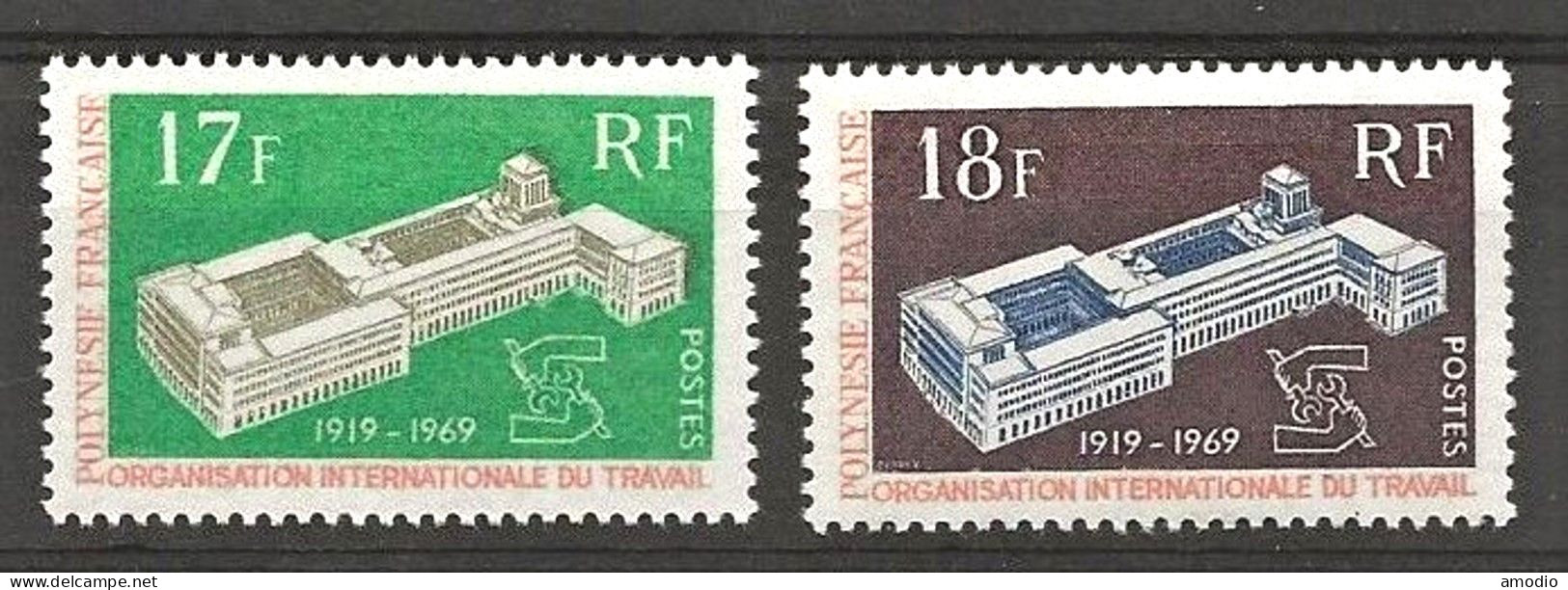 Polynésie 1969 YT 70/71 OIT N** MNH - Nuevos