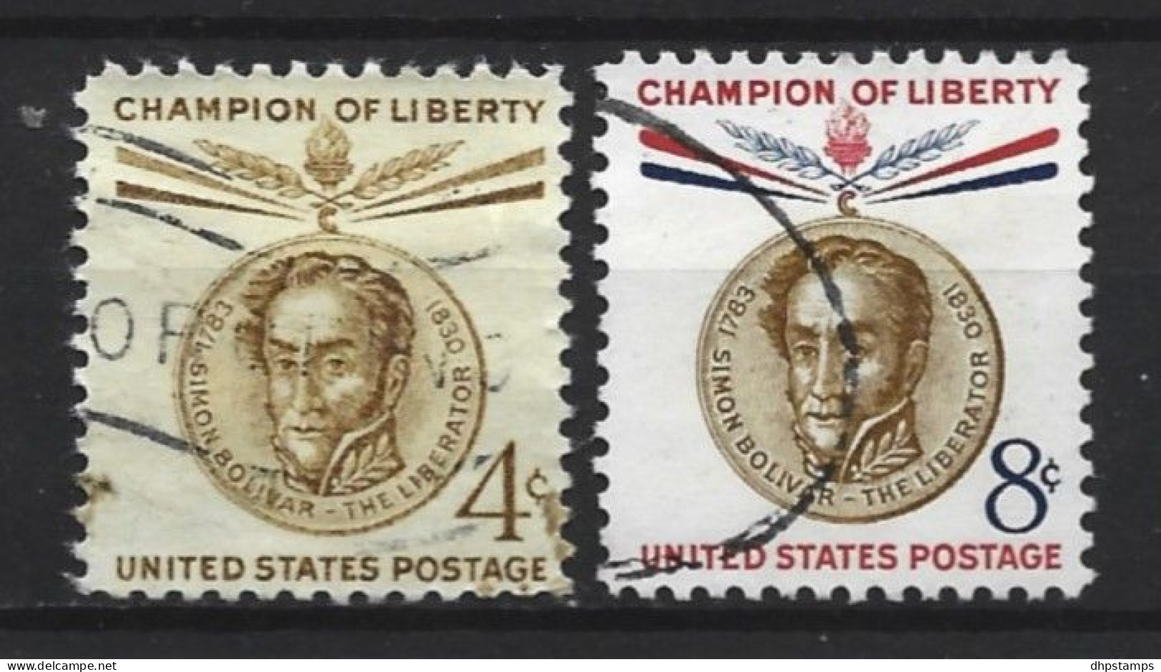 USA 1958  S. Bolivar  Y.T.  646 /647(0) - Oblitérés