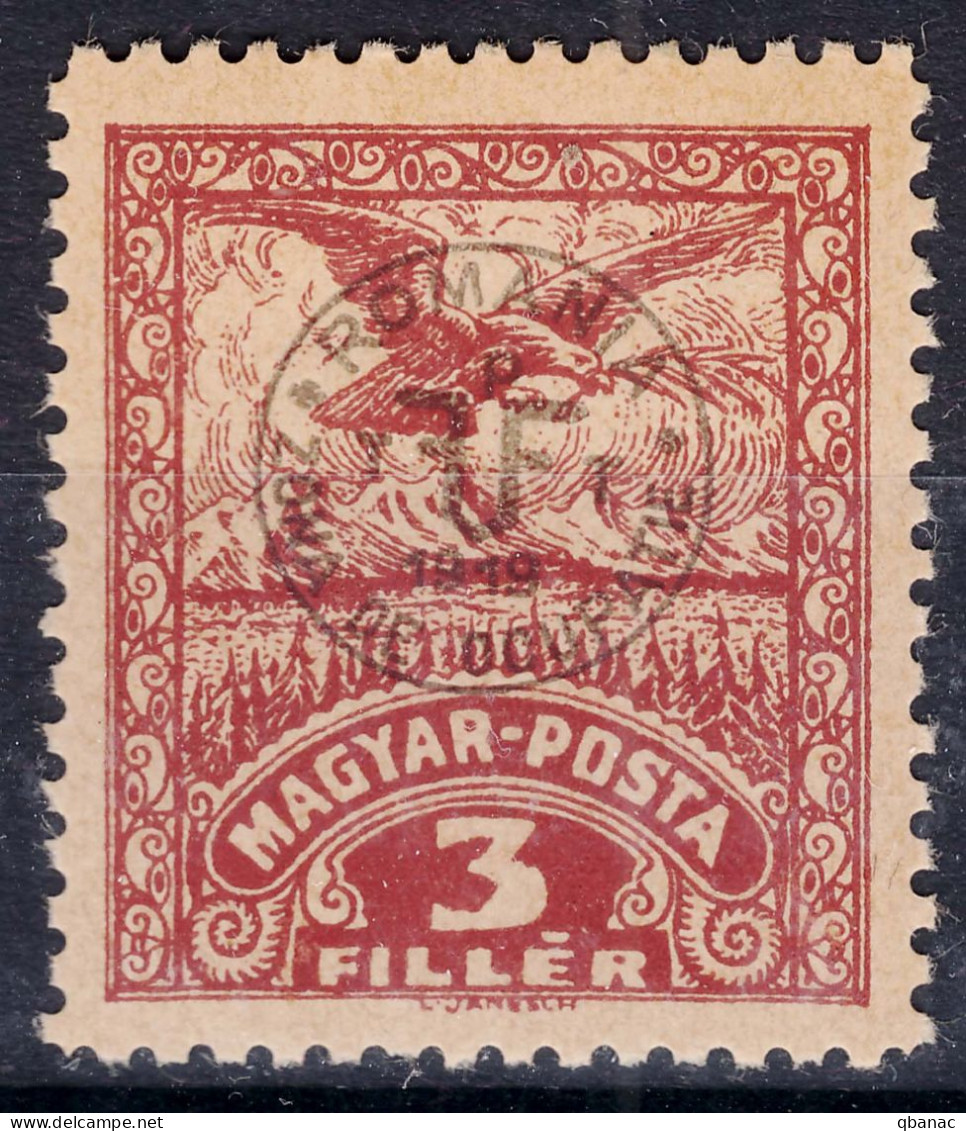 Hungary Debrecen Debreczin 1920 Second Issue, Ordinary Paper Mi#77 X Mint Hinged - Debreczen