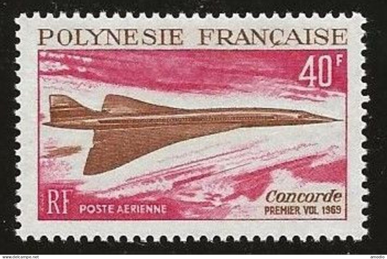 Polynésie 1969 YT PA 27 Concorde N** MNH - Ungebraucht