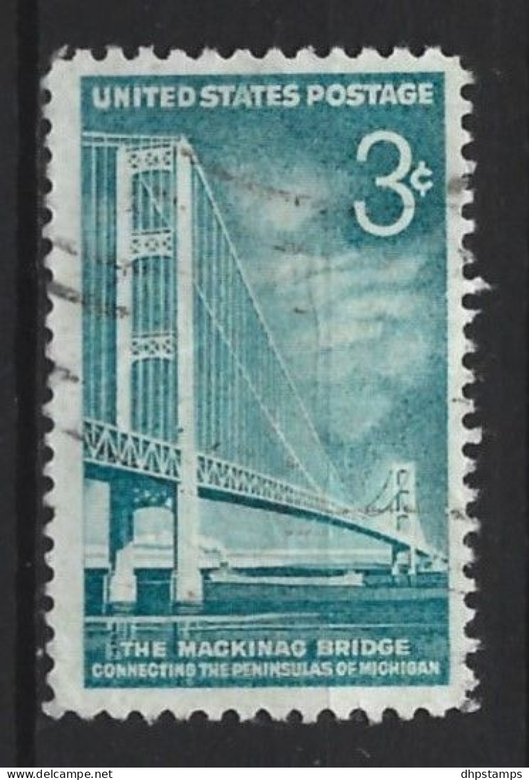 USA 1958 Mackinac Straits Bridge  Y.T.  645 (0) - Used Stamps