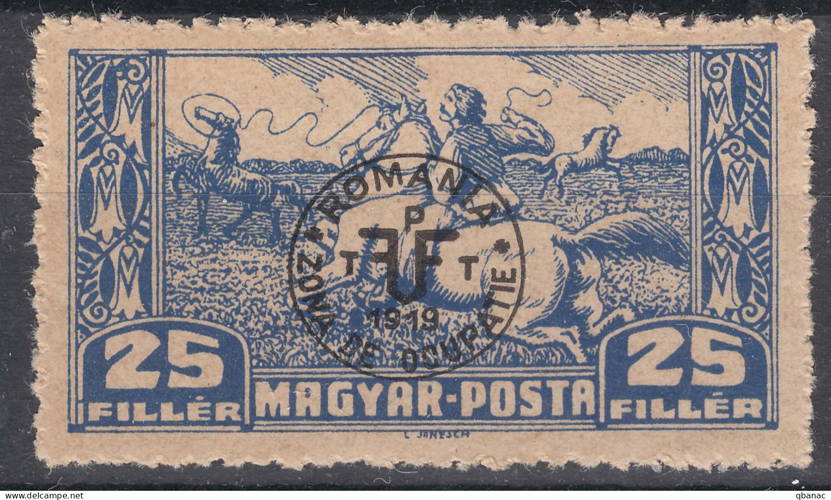 Hungary Debrecen Debreczin 1920 Second Issue, Ordinary Paper Mi#84 X Mint Hinged - Debreczen