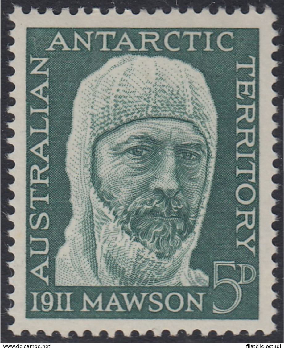 Australia Territorio Antártico 7 1961 Sir Douglas Mawson MNH - Sonstige & Ohne Zuordnung