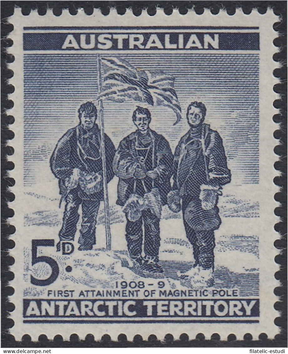 Australia Territorio Antártico 6 1961 Primer Logro Del Polo Magnético MNH - Sonstige & Ohne Zuordnung