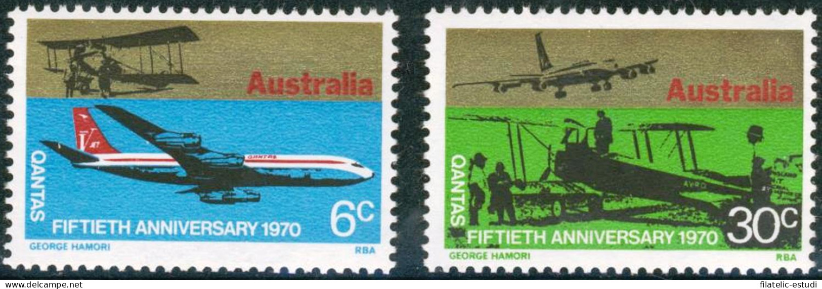 TRA1 Australia  Nº 422/23  Transportes Avión  MNH - Otros & Sin Clasificación