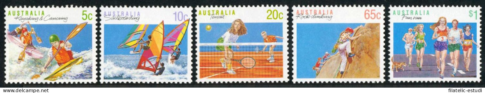 DEP1  Australia  Nº 1140/44 Deportes Tenis Kayking MNH - Altri & Non Classificati