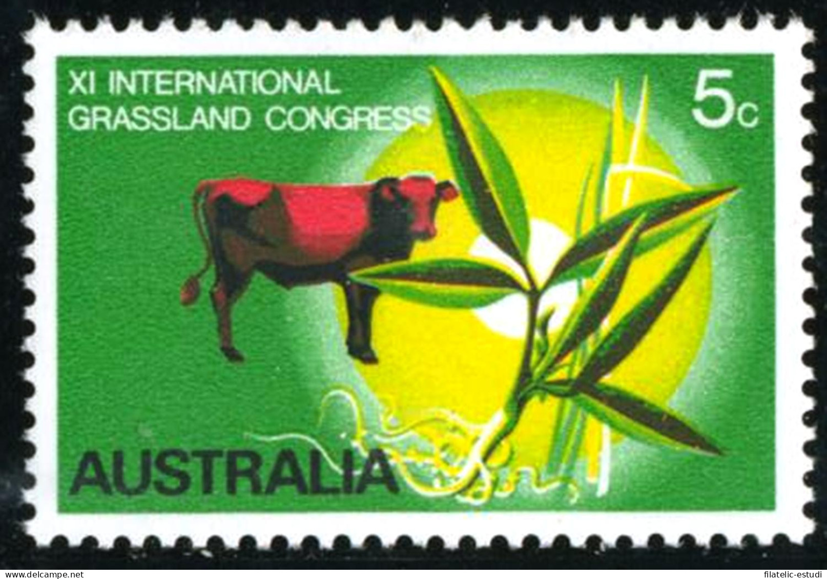 FL1/FAU5  Australia  Nº 406   Fauna Vaca MNH - Autres & Non Classés