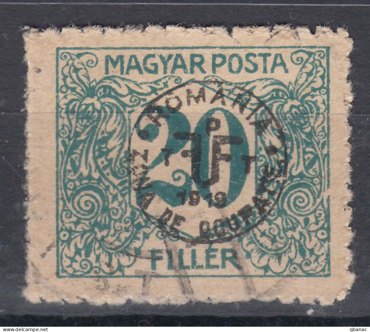 Hungary Debrecen Debreczin 1919 Second Issue, Porto Mi#19 Used - Debreczen