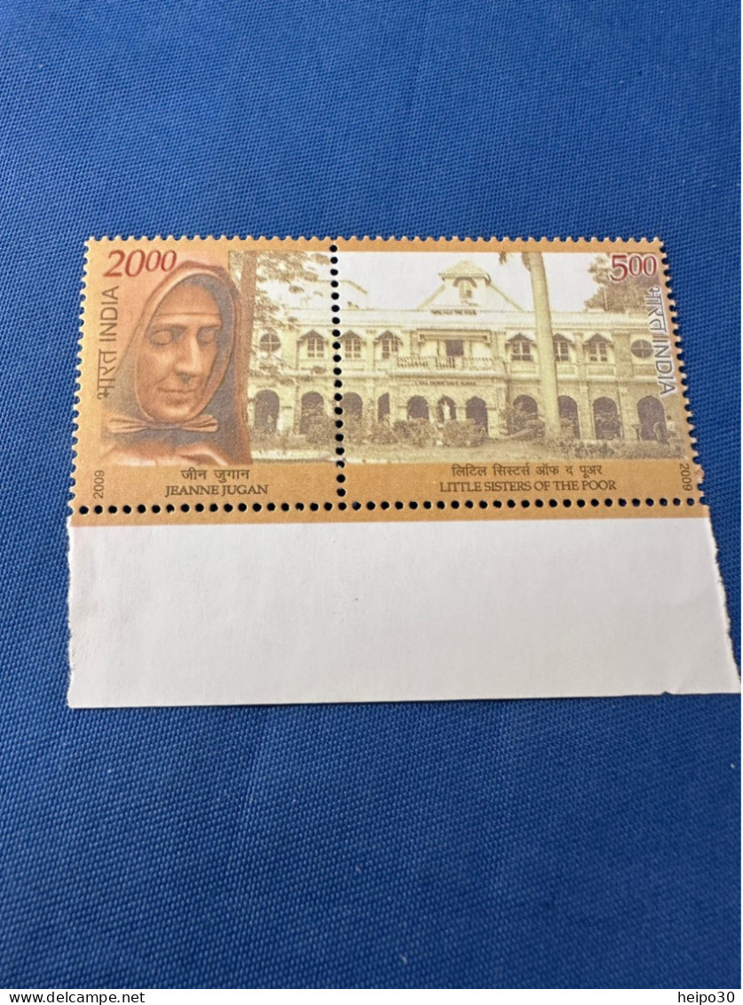 India 2009 Michel 2418-19 Jeanne Jugan ZD MNH - Unused Stamps