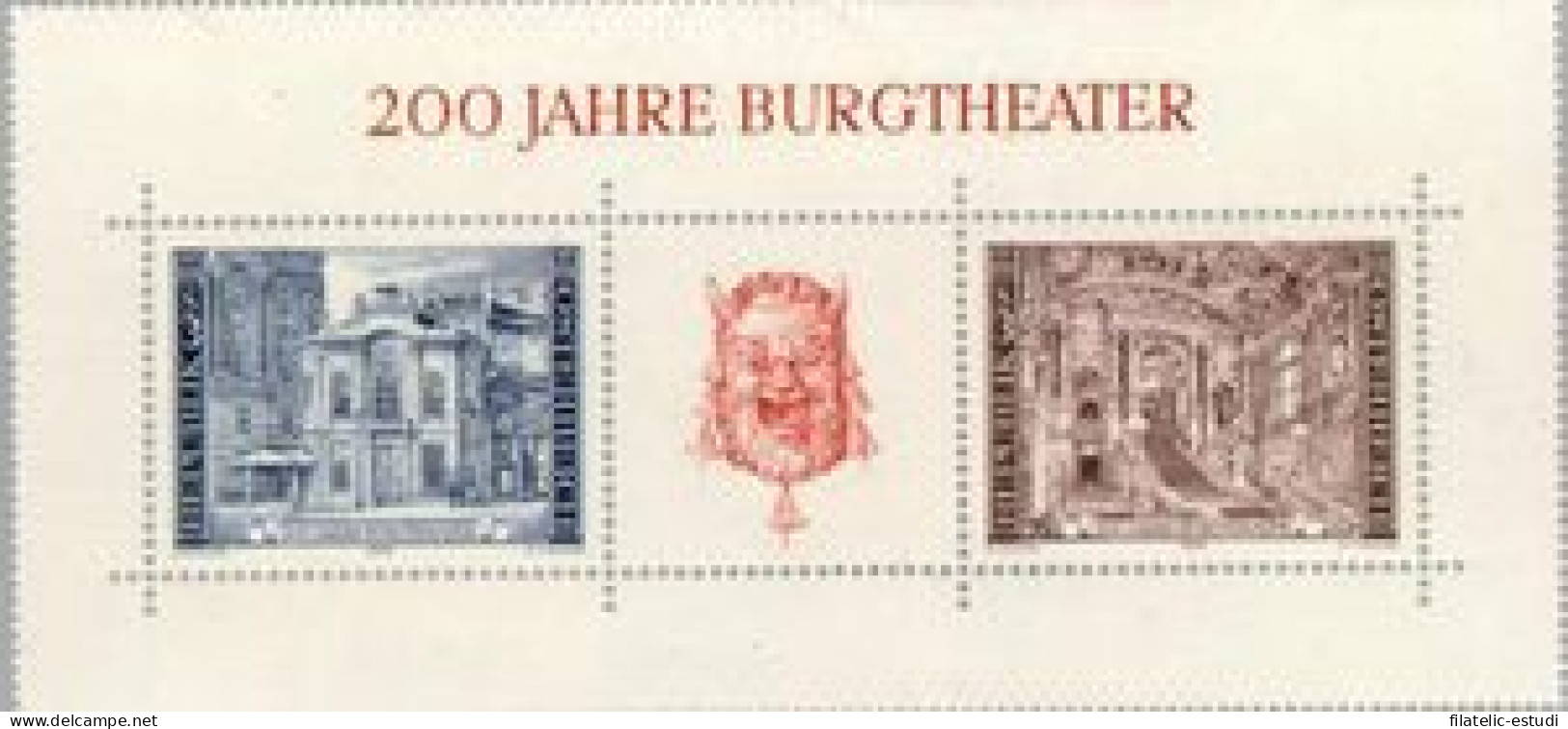 Österreich Austria HB 8 1976 Bicentenario De Burgtheater De Viena Lujo - Andere & Zonder Classificatie