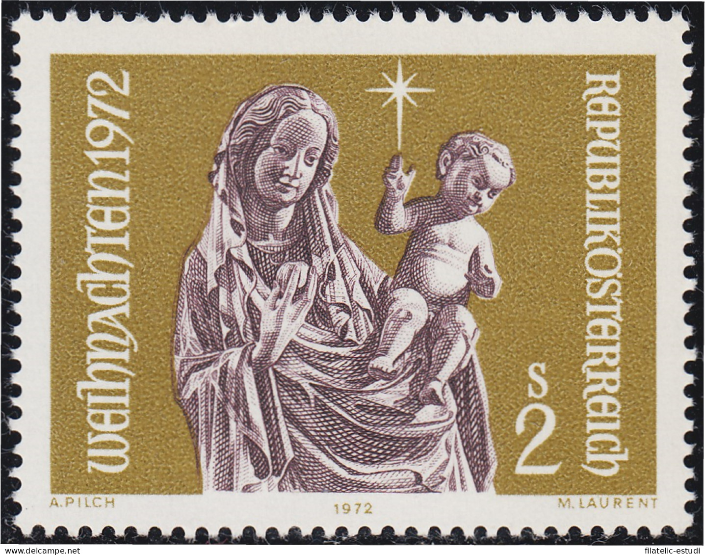 Österreich Austria 1234 1972 Virgen De Inzersdorf (Alta Austria) MNH - Andere & Zonder Classificatie