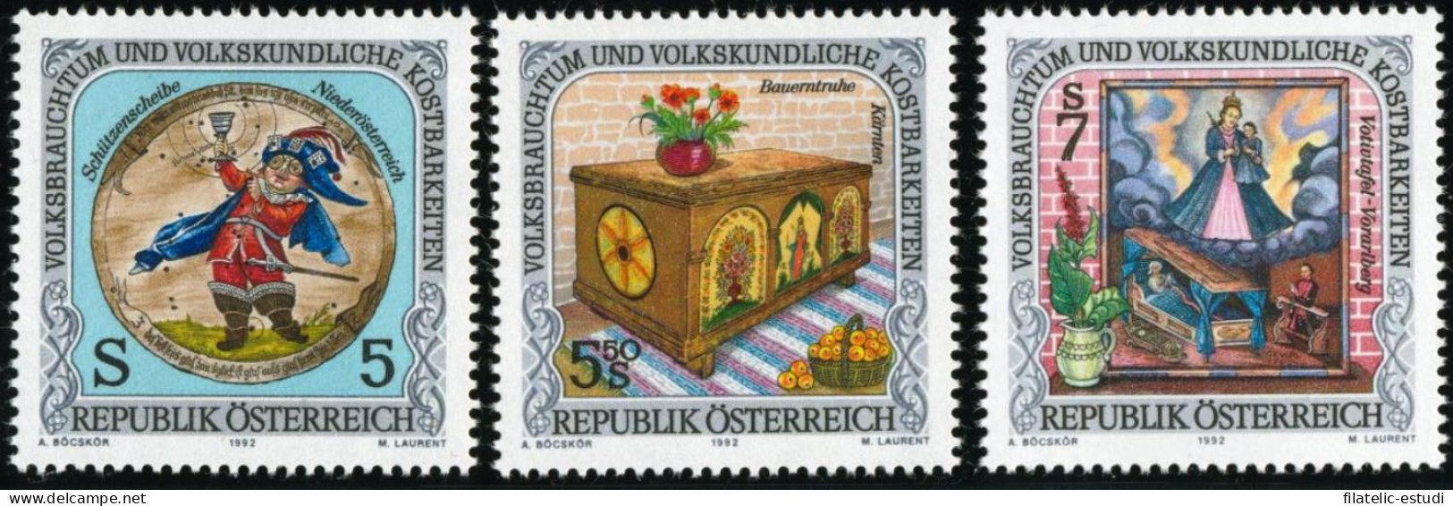 CIN/REL  Öesterreich Austria  Nº 1902/04   1992  MNH - Autres & Non Classés