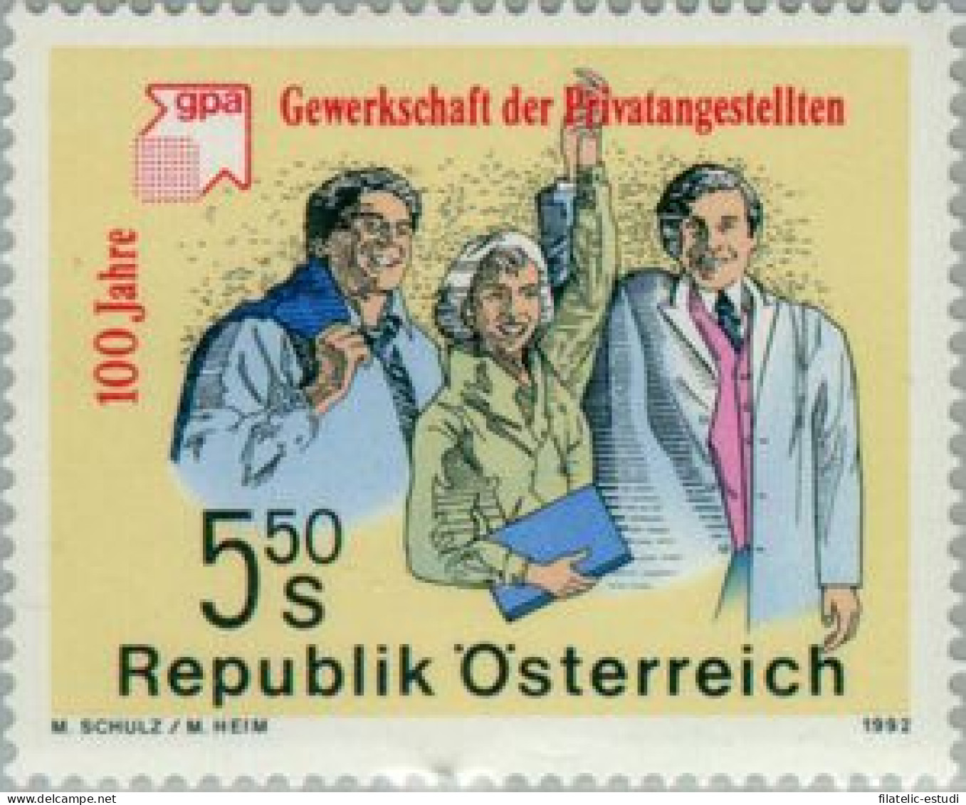 Öesterreich Austria - 1877 - 1992 Cent. De La Org. Del Sindicato De Comercio L - Autres & Non Classés
