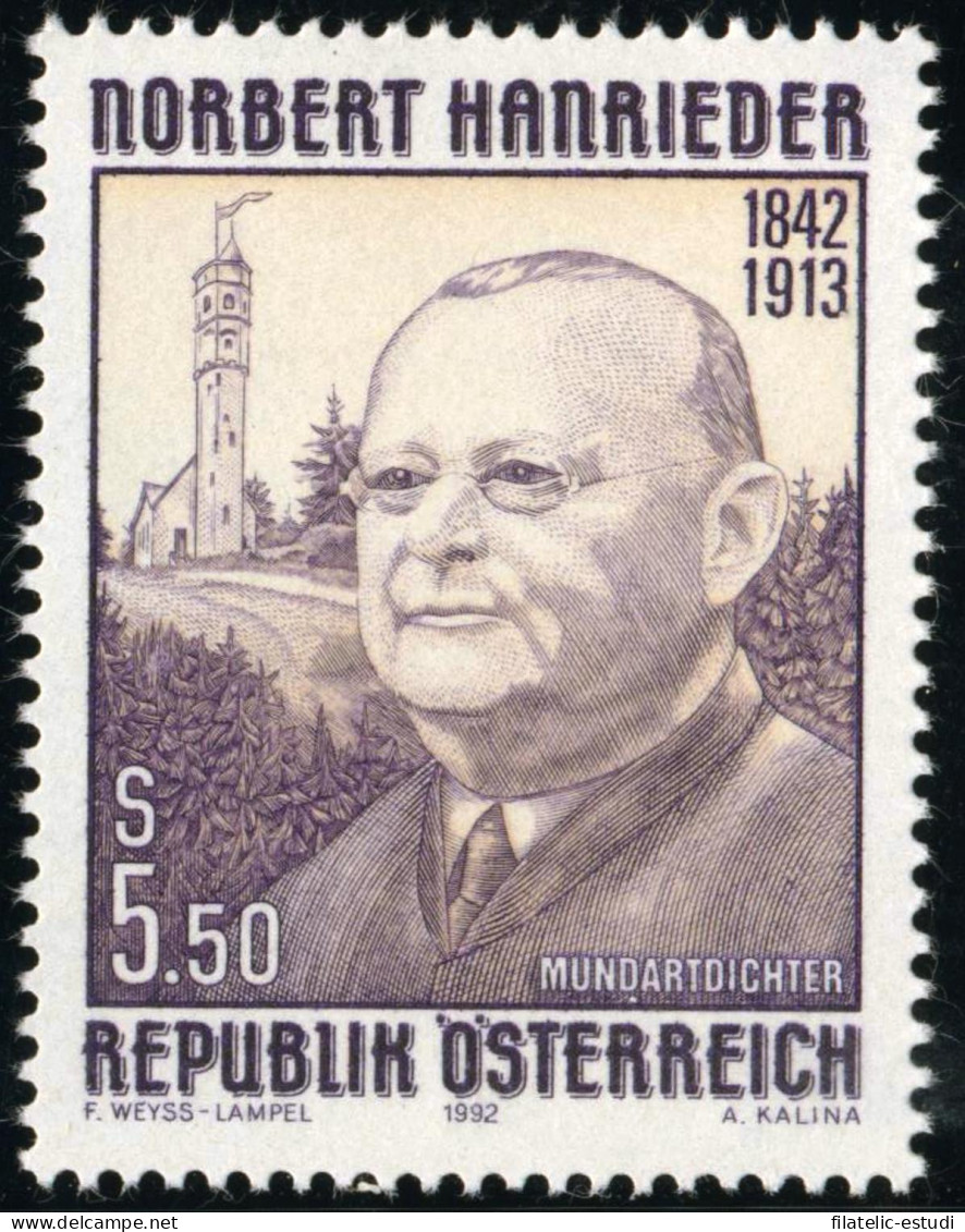 Öesterreich Austria   Nº 1889   1992  150º Aniv. Del Nacimiento De Norbert Han - Autres & Non Classés