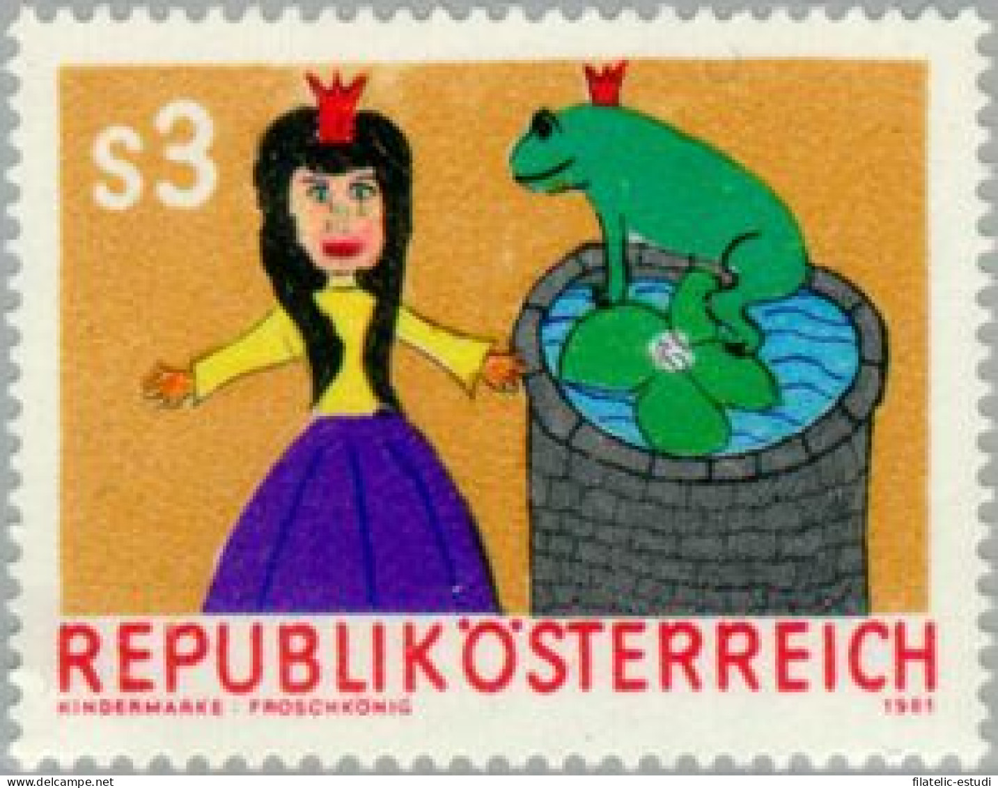 FAU5/S Öesterreich Austria   Nº 1503   1981  Sello Para Los Niños Lujo - Autres & Non Classés