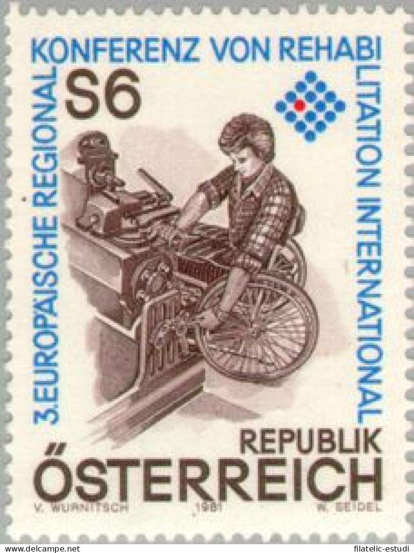 VAR3/S Öesterreich Austria  Nº 1496   1981  3ª Conferencia Europea Por La Reha - Autres & Non Classés