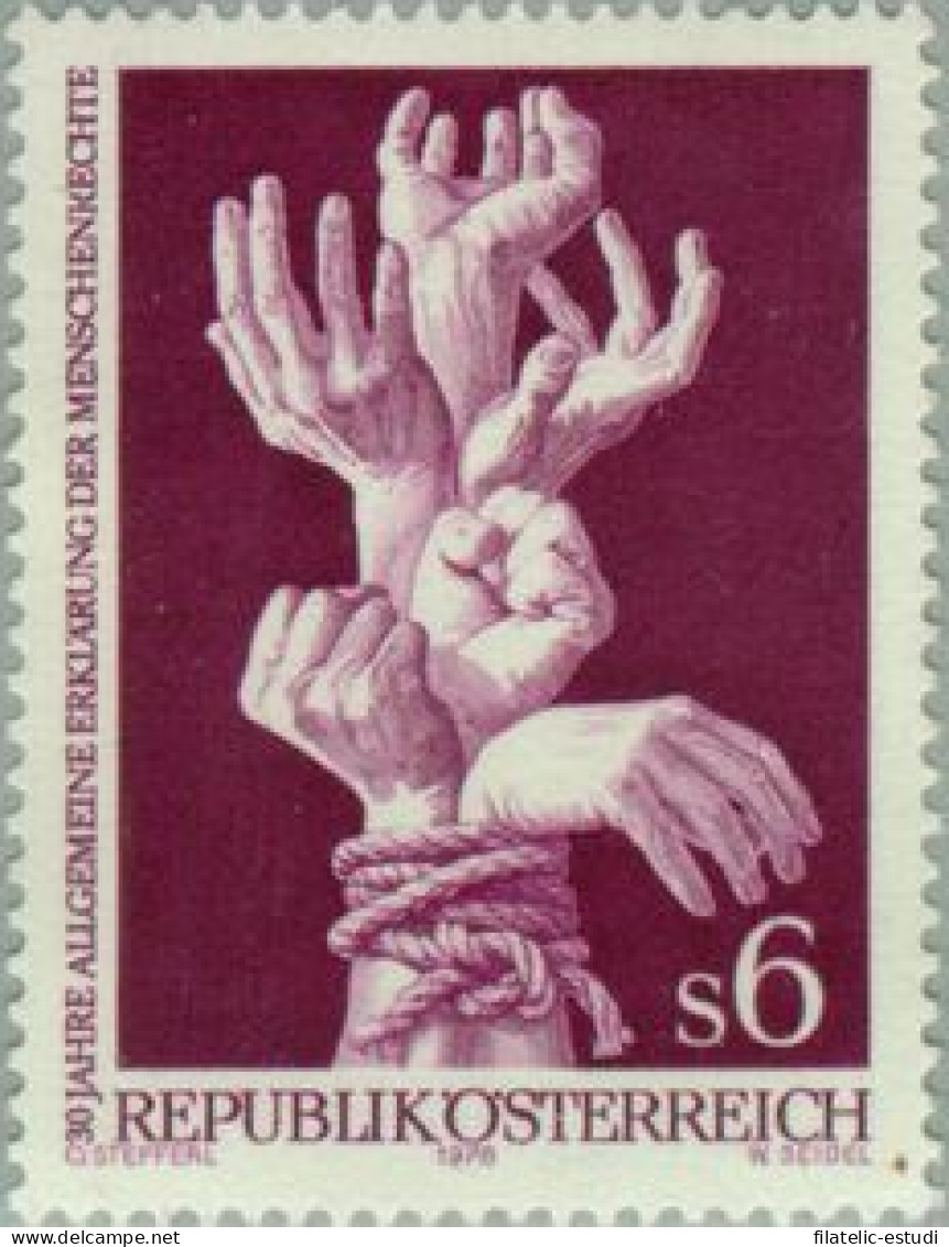 Österreich Austria - 1424 - 1978 30º Aniv. De La Declaración De Los Derechos H - Autres & Non Classés