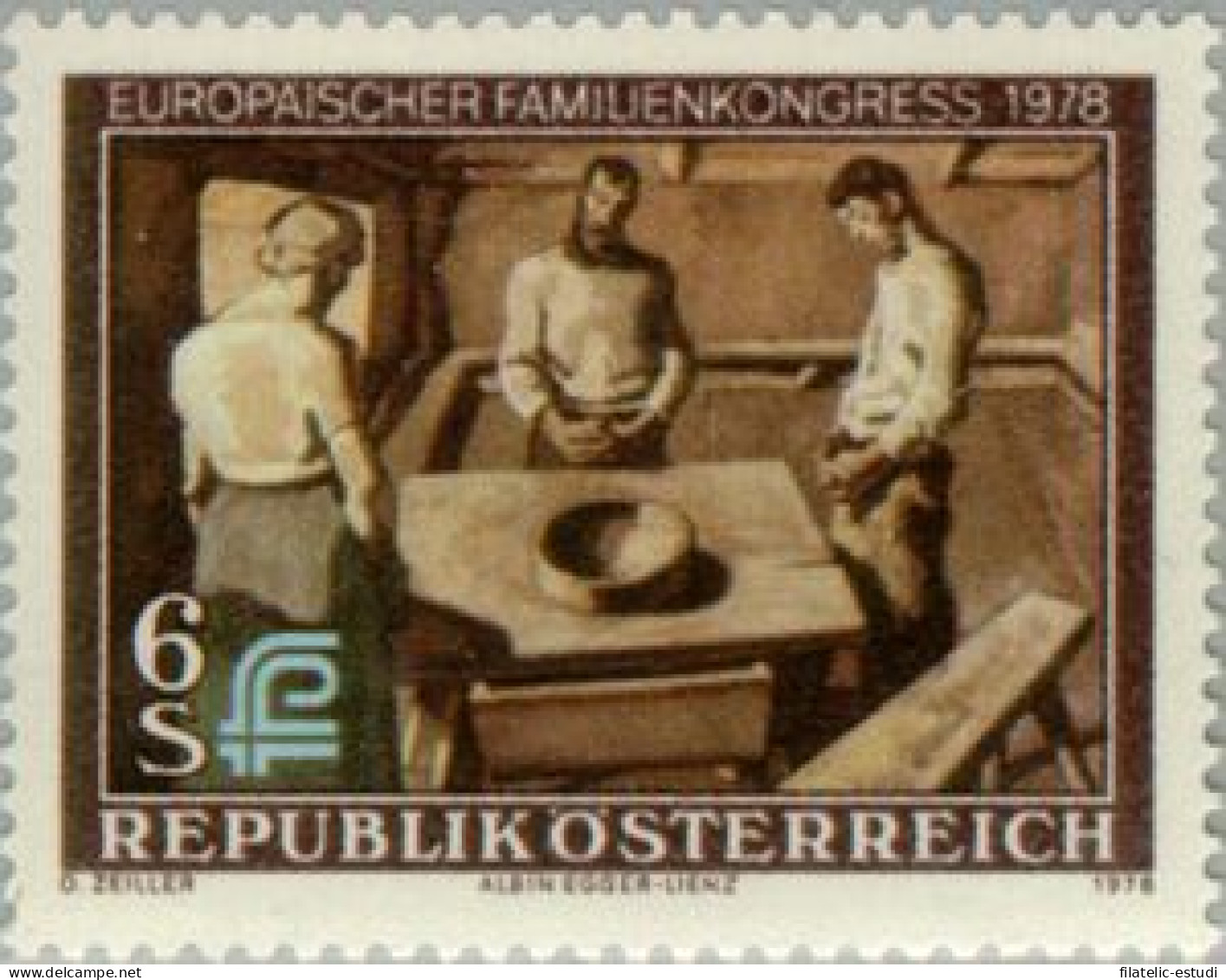 VAR3/S Österreich Austria  Nº 1416   1978  Congreso Europeo De La Familia Lujo - Andere & Zonder Classificatie