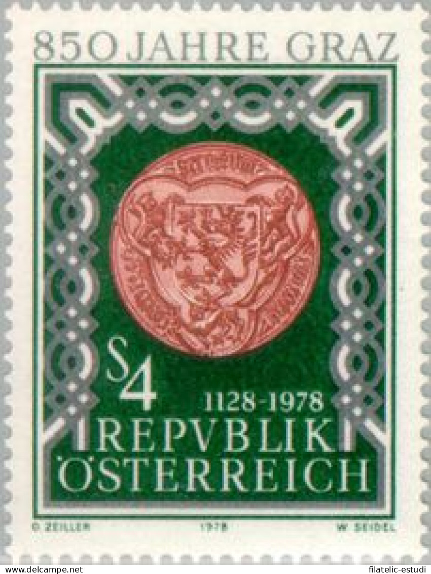 VAR3/S Österreich Austria  Nº 1411  1978  850º Aniv. De La Ciudad De Graz Lujo - Autres & Non Classés