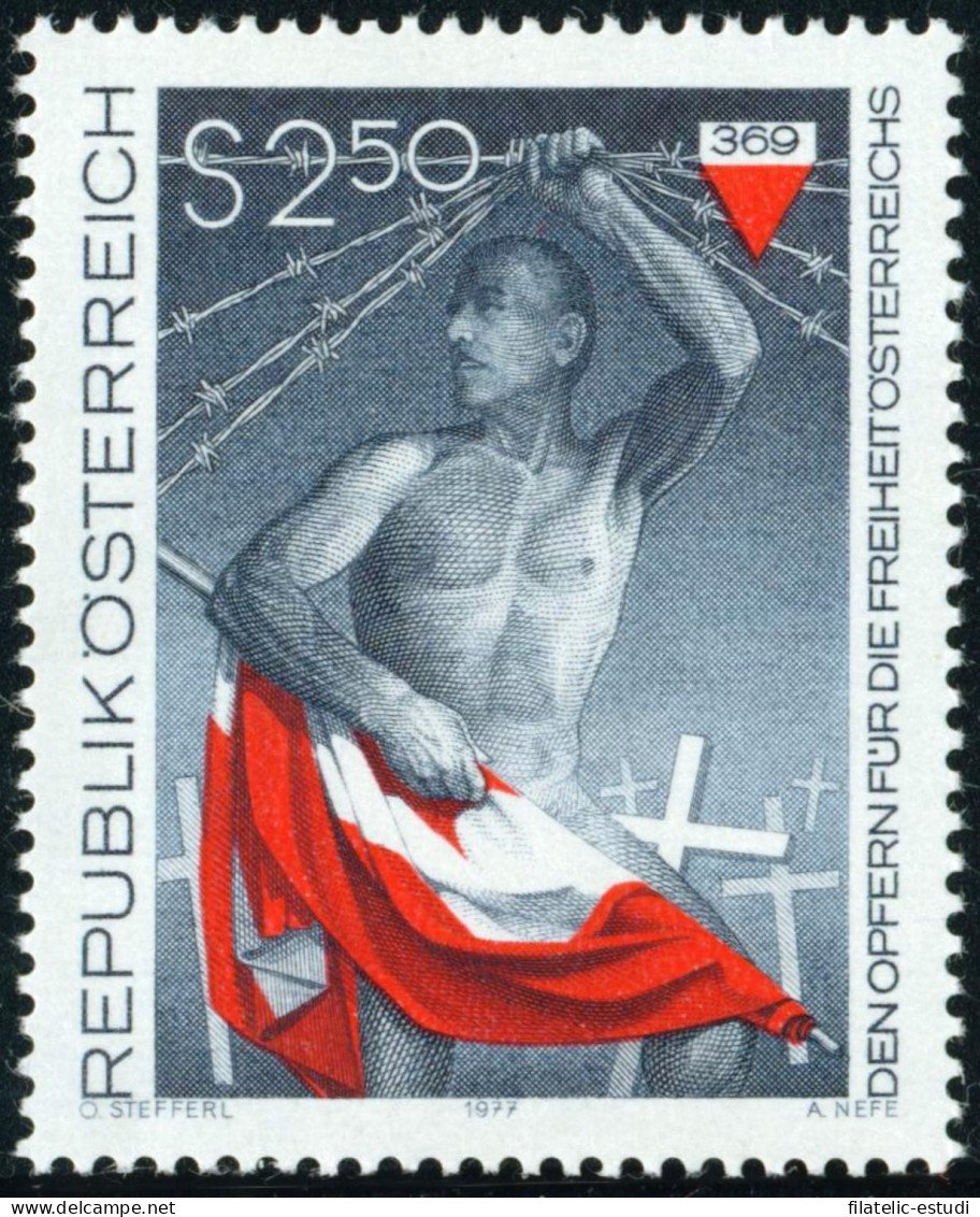 VAR3/S Österreich Austria  Nº 1388   1977  Homenaje A La Víctimas Por La Liber - Andere & Zonder Classificatie