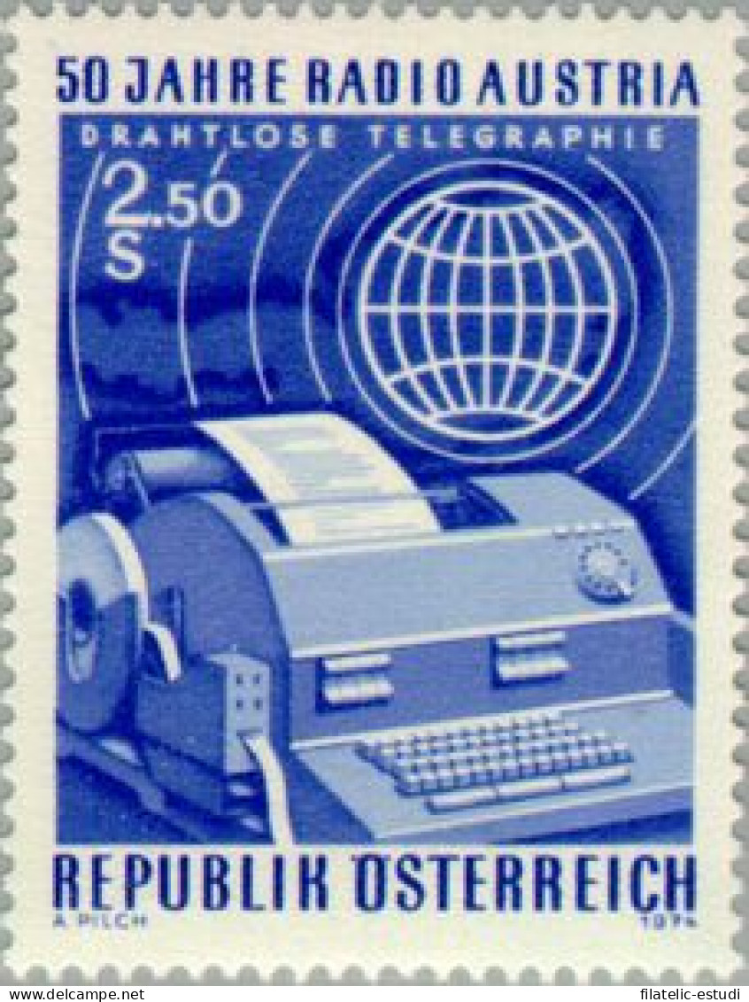 Österreich Austria - 1266 - 1974 50º Aniv. De La Radiodifusión Austriaca Lujo - Other & Unclassified