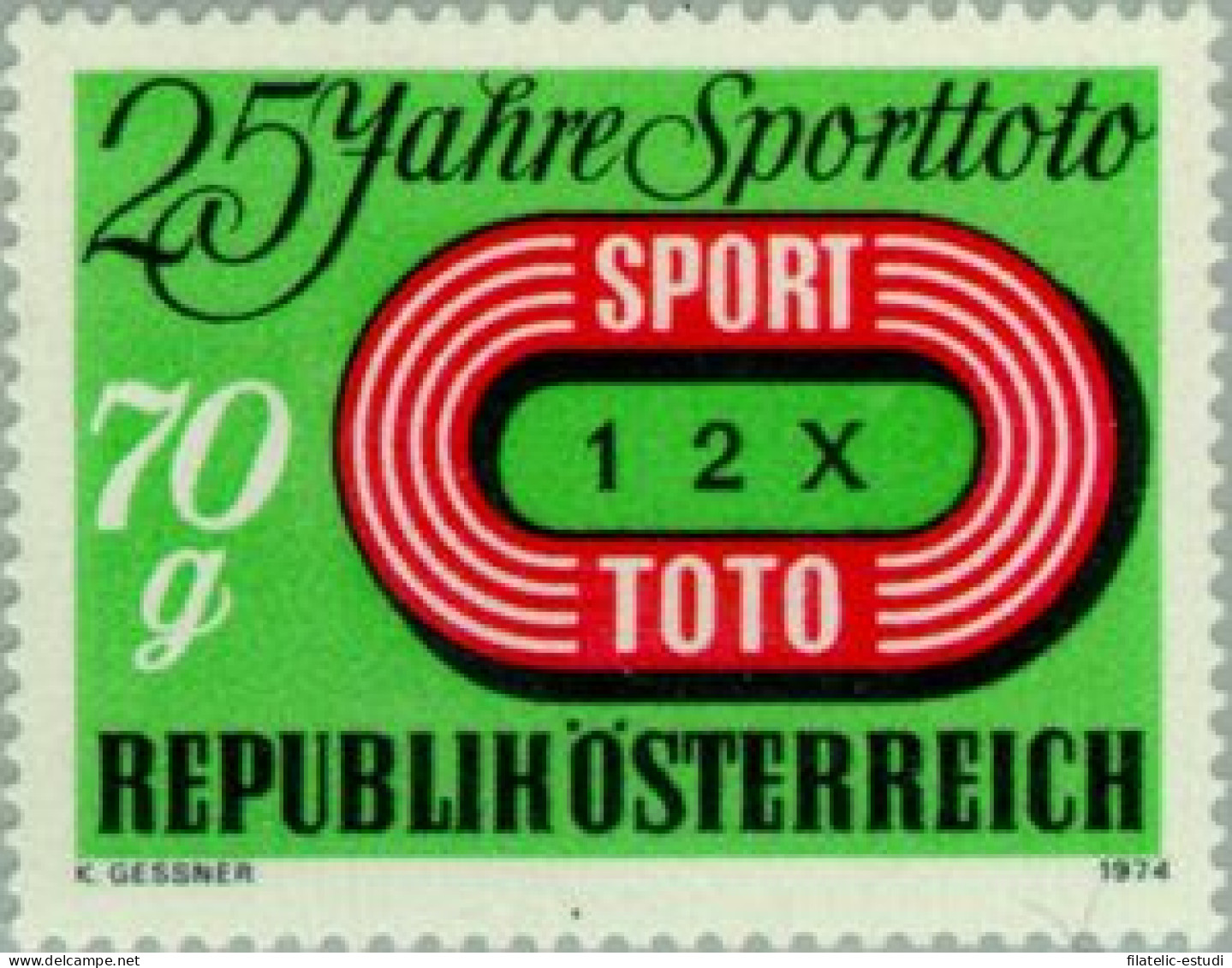 Österreich Austria - 1299 - 1974 25º Aniv. Del Concurso De Juegos Sport Toto L - Sonstige & Ohne Zuordnung