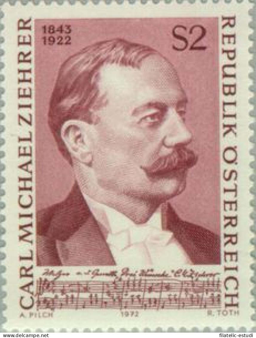 Österreich Austria - 1232 - 1972 50º Aniv. Muerte Del Compositor C.M. Ziehrer  - Andere & Zonder Classificatie