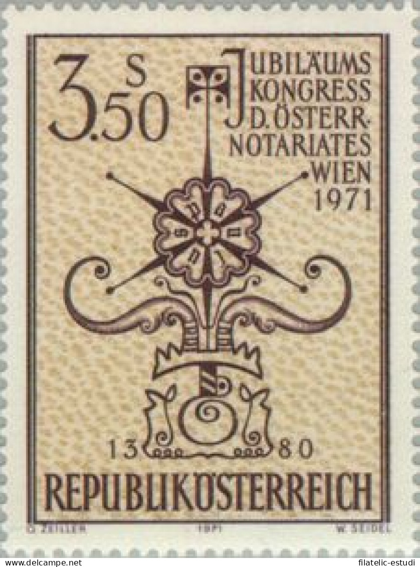 Österreich Austria - 1188 - 1971 Cent. Del Notariado En Austria Lujo - Otros & Sin Clasificación