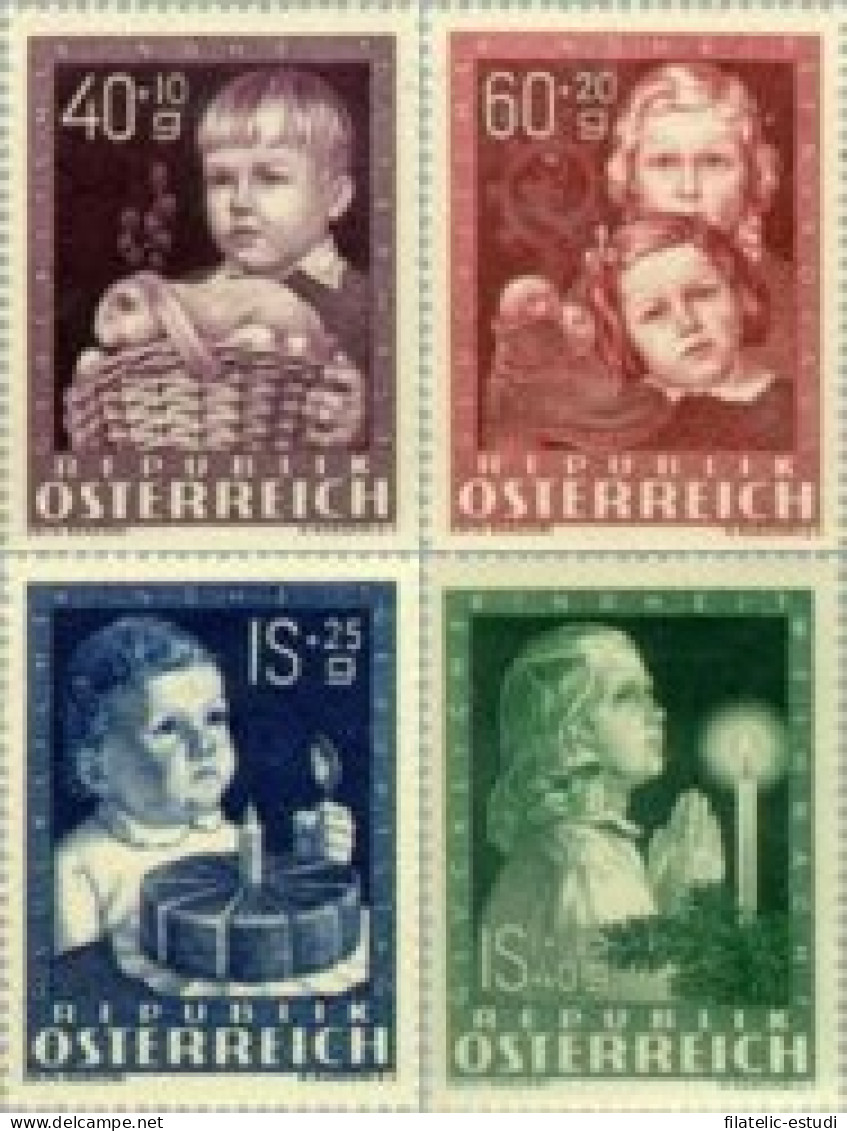 Österreich Austria - 765/68  - 1949 Obras Por La Infancia Lujo - Autres & Non Classés