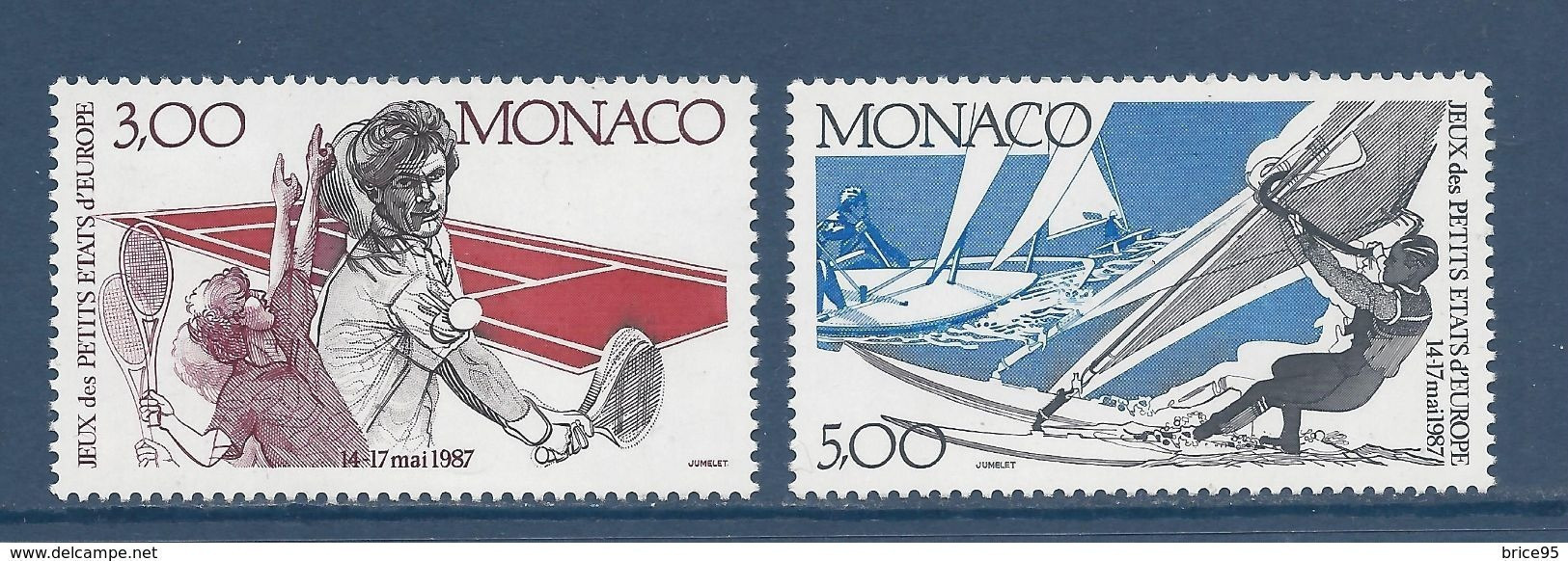 Monaco - YT N° 1579 Et 1580 ** - Neuf Sans Charnière - 1987 - Neufs
